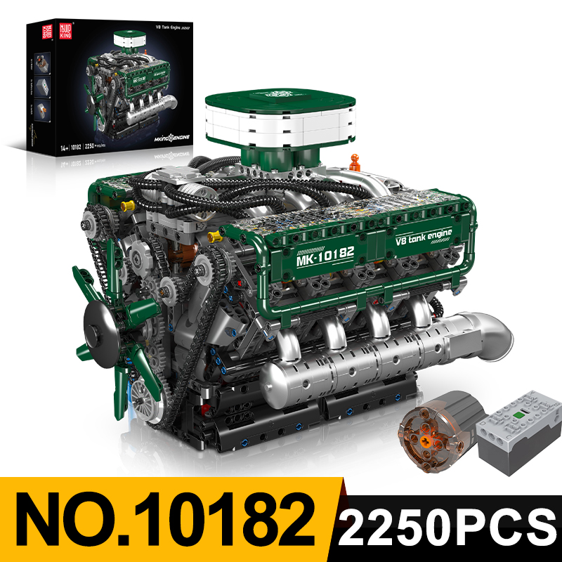 Model Kit Engine V8 - قالب الملك 10182 V8 خزان المحرك