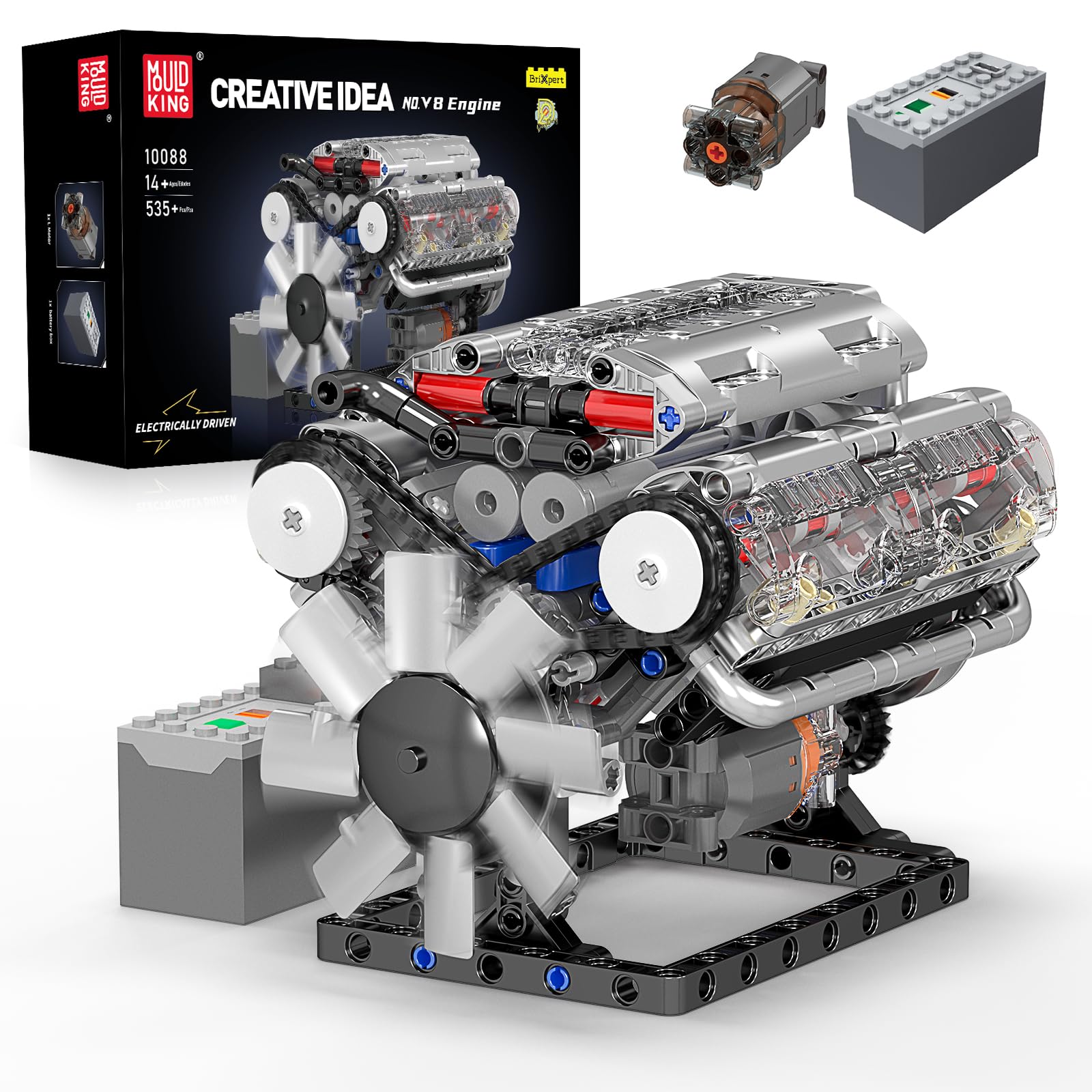 Model Kit Engine V8 - مجموعة مكعبات بناء محرك V8 من
