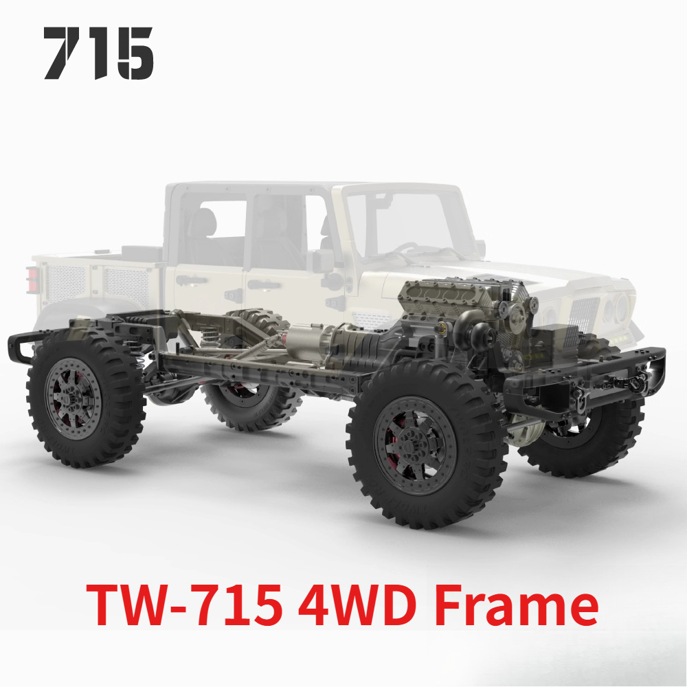 TWOLF 1/10 TW-715 4WD الإطار ك - مراجعة Model Kit Engine V8 وسعره