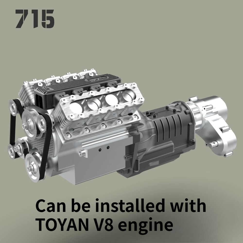 TWOLF 1/10 TW-715 4WD الإطار ك - مراجعة Model Kit Engine V8 وسعره