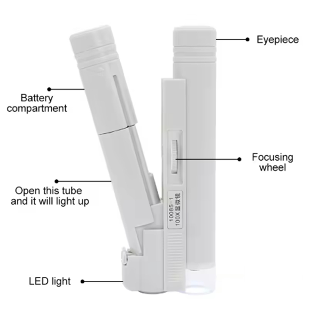 ABNJ يده مجهر 100X جيب صغير مج - مراجعة Magnifier With Light وسعره