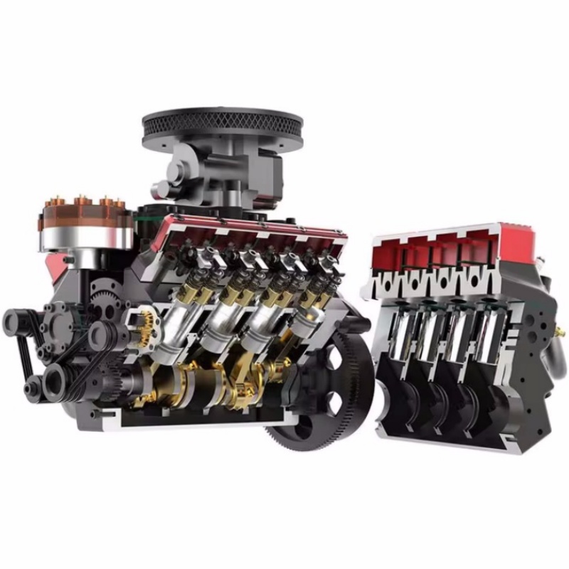 محرك TOYAN V8 غازي رباعي الأشو - مراجعة Model Kit Engine V8 وسعره