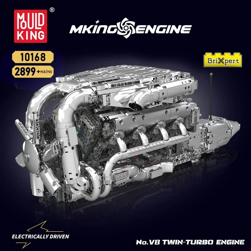 طقم محرك V8 مزدوج التوربو من M - مراجعة Model Kit Engine V8 وسعره