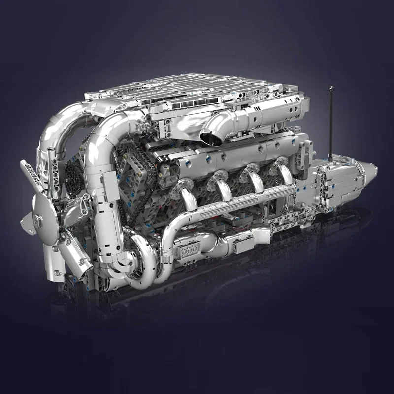 طقم محرك V8 مزدوج التوربو من M - مراجعة Model Kit Engine V8 وسعره