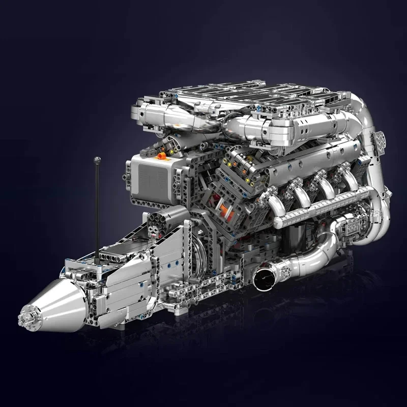 طقم محرك V8 مزدوج التوربو من M - مراجعة Model Kit Engine V8 وسعره