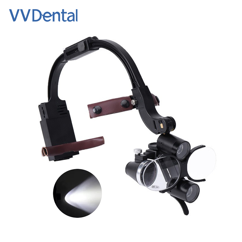 الأسنان LED رئيس ضوء مصباح 2.5 - مراجعة Magnifier With Light وسعره
