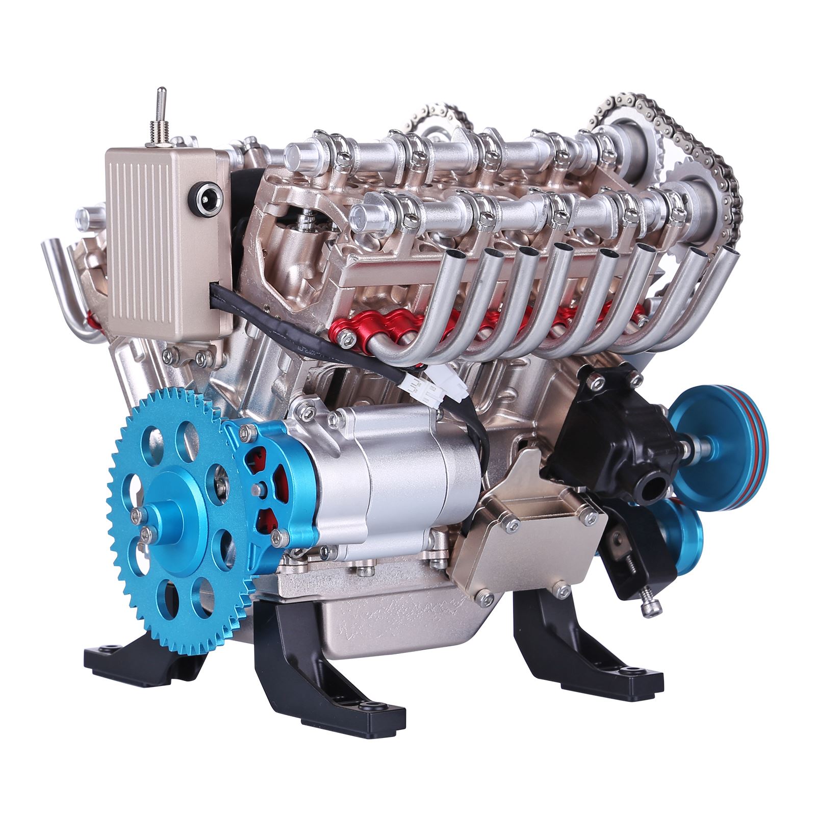 500 + قطعة DIY V8 محرك نموذج م - مراجعة Model Kit Engine V8 وسعره