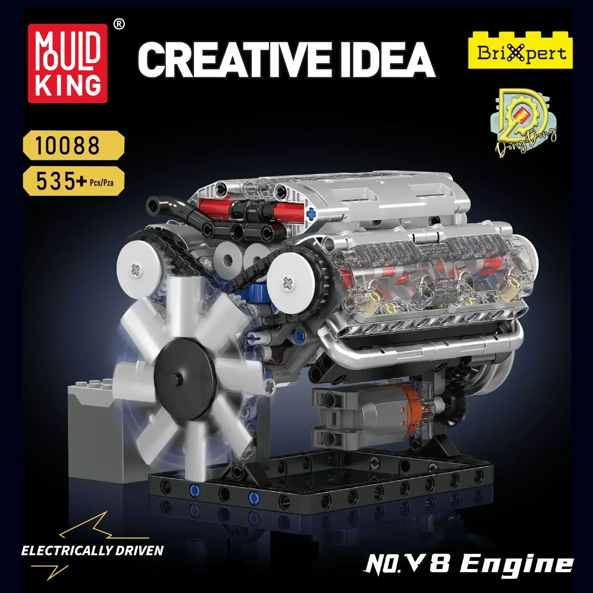 مجموعات مكعبات بناء محرك Mould - مراجعة Model Kit Engine V8 وسعره