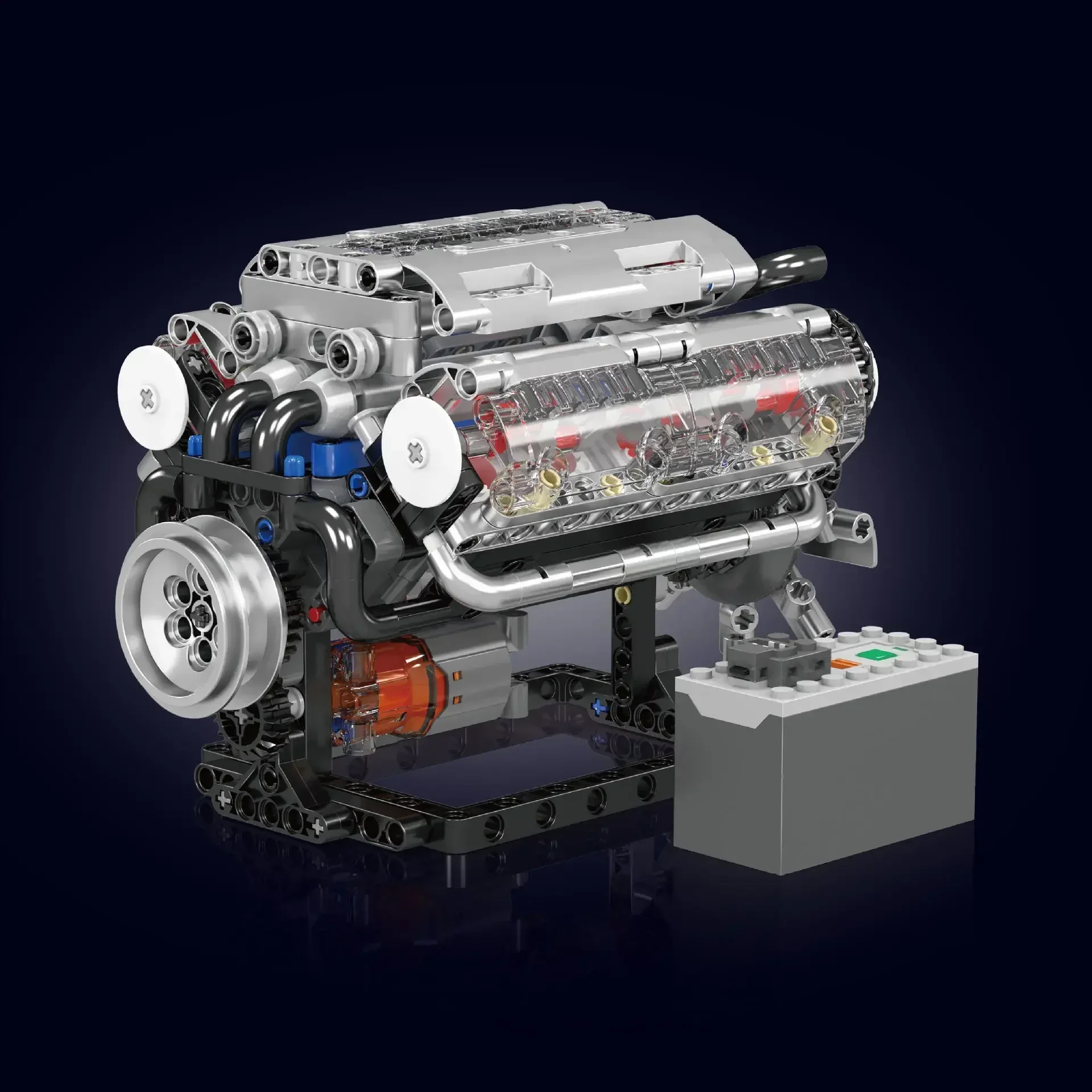 مجموعات مكعبات بناء محرك Mould - مراجعة Model Kit Engine V8 وسعره
