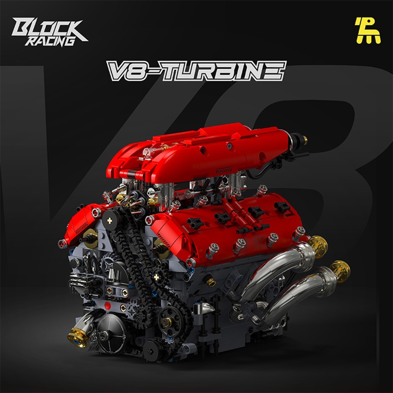 نموذج محرك توربيني V8 T5011، ط - مراجعة Model Kit Engine V8 وسعره