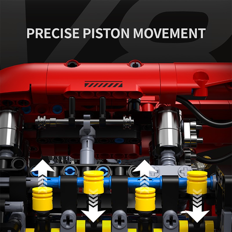 نموذج محرك توربيني V8 T5011، ط - مراجعة Model Kit Engine V8 وسعره