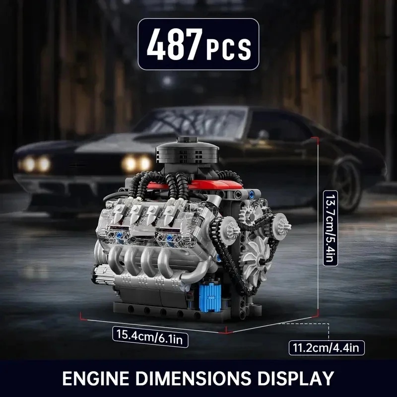 مولد كينج 10171 محرك سيارة ريا - مراجعة Model Kit Engine V8 وسعره