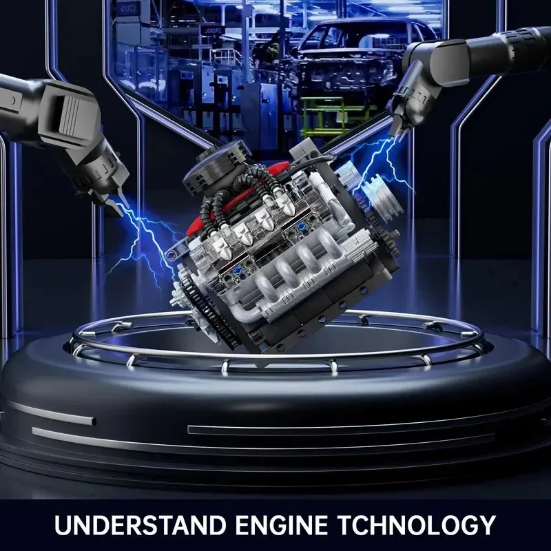 مولد كينج 10171 محرك سيارة ريا - مراجعة Model Kit Engine V8 وسعره