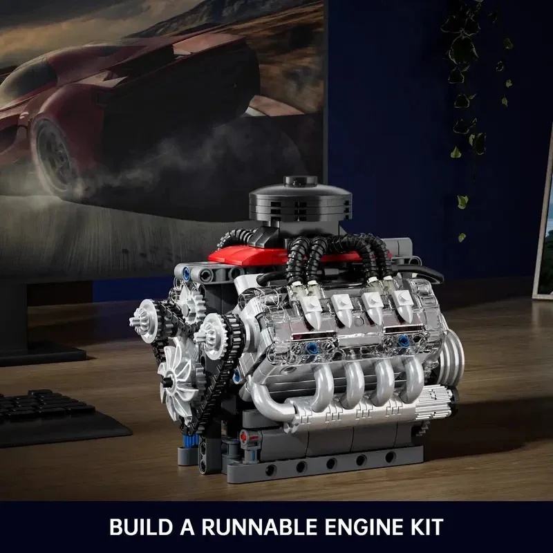 مولد كينج 10171 محرك سيارة ريا - مراجعة Model Kit Engine V8 وسعره