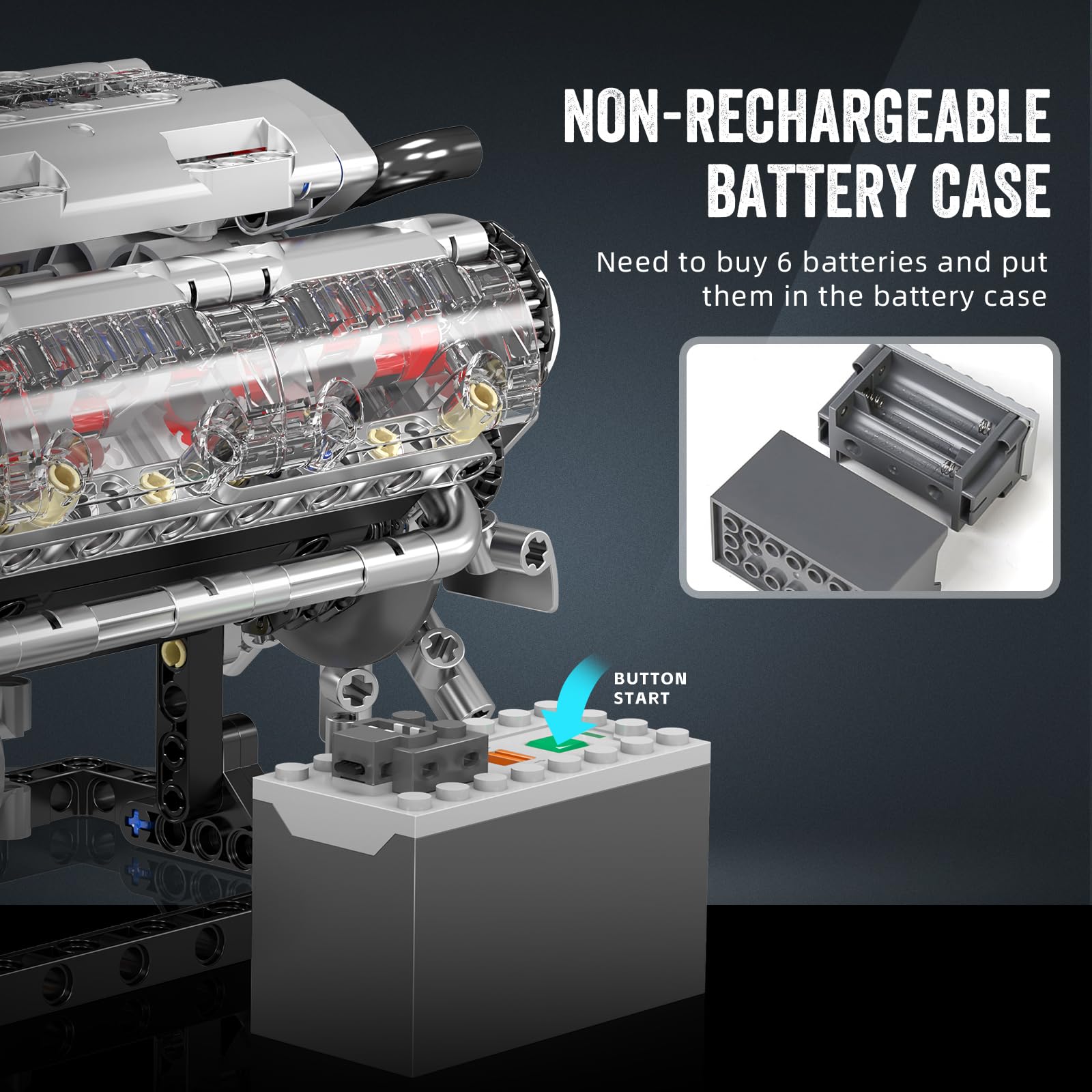 مجموعة مكعبات بناء محرك V8 من  - مراجعة Model Kit Engine V8 وسعره