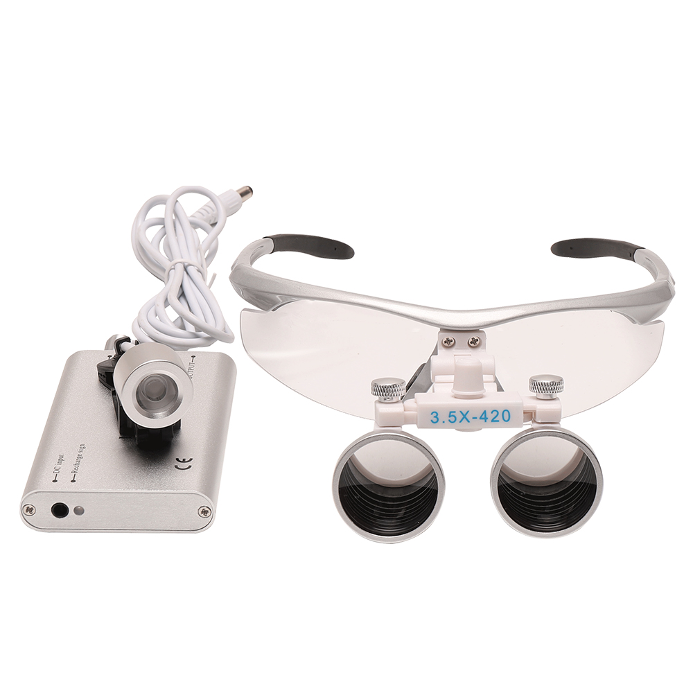 مكبرات 3.5X مع مصباح LED أمامي - مراجعة Magnifier With Light وسعره