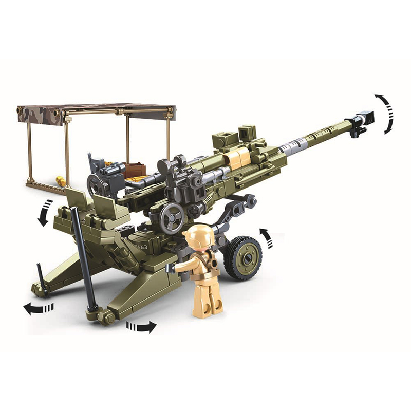 مجموعة مكعبات بناء مدفع ميداني - مراجعة Model Kit Ww2 وسعره