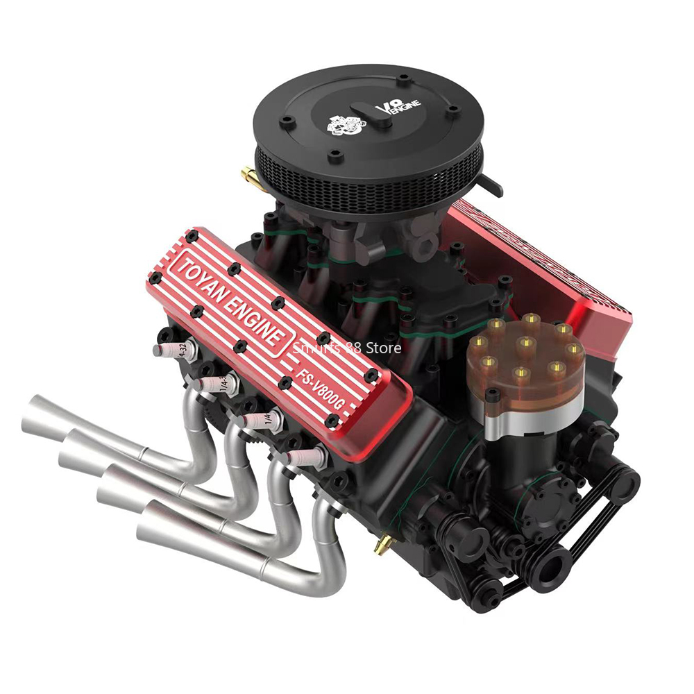 TOYAN V8 نموذج المحرك المعدني  - مراجعة Model Kit Engine V8 وسعره